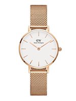 Armbanduhr Daniel Wellington Dame Classic Petite Melrose in Vernickelt stahl roségold DW00100219 - DW00100219